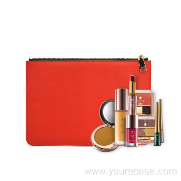 Ysure Custom Logo Leather Envelope zipper Clutch Bag